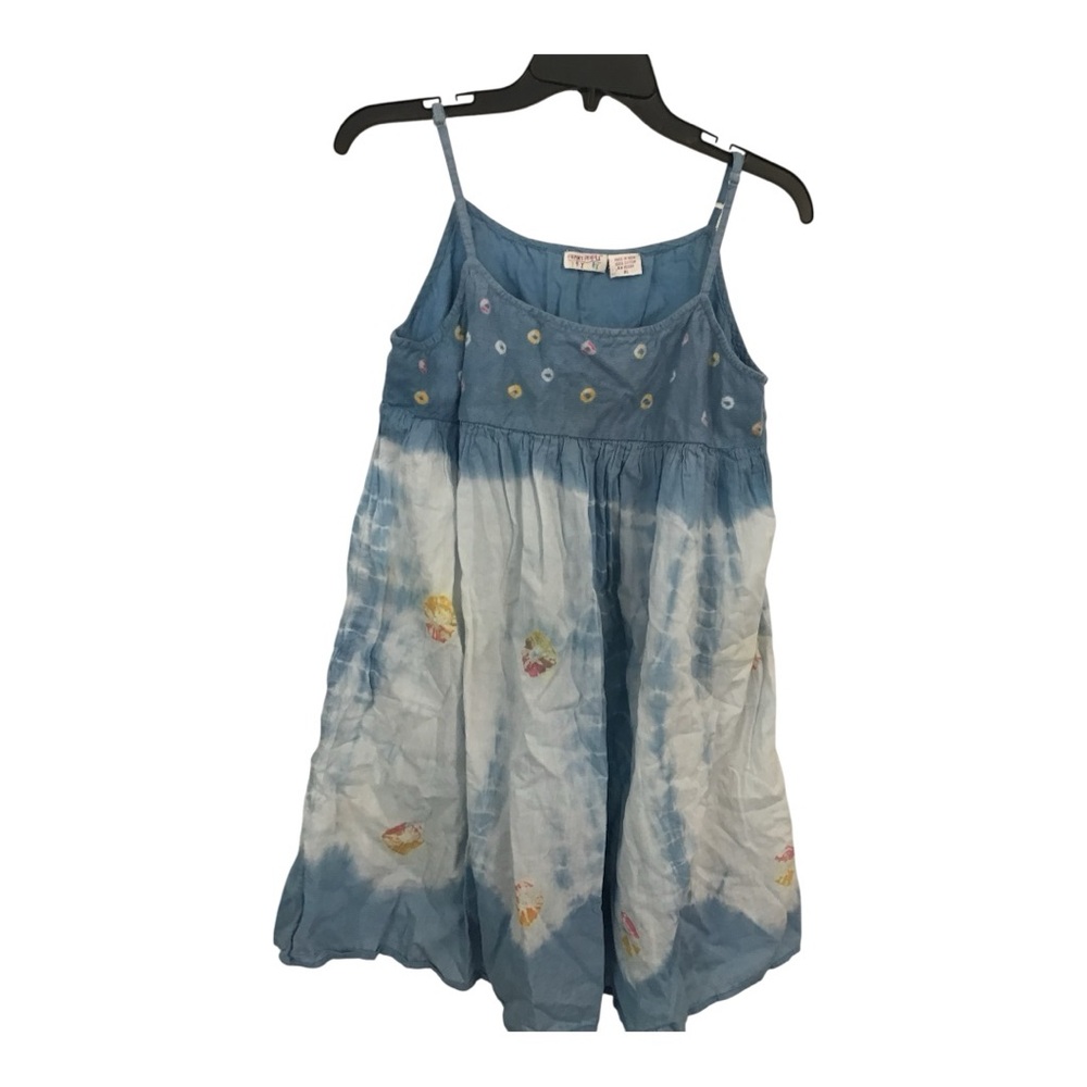 Blue and White Floral Dress